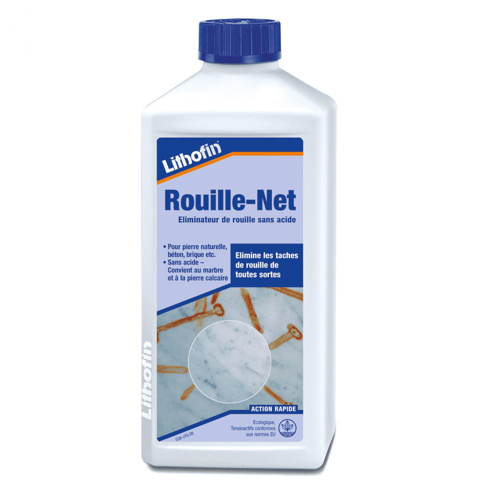 Lithofin Rouille Net 1L Lithofin Rouille Net - Produit pour éliminer les taches de rouille sur
