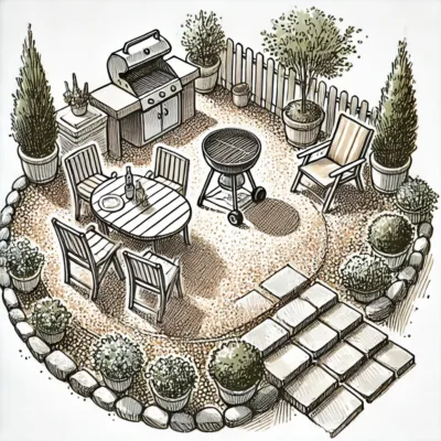 Top 10 des idées d'aménagement avec des graviers décoratifs pour sublimer votre jardin 6 5 Espace Barbecue