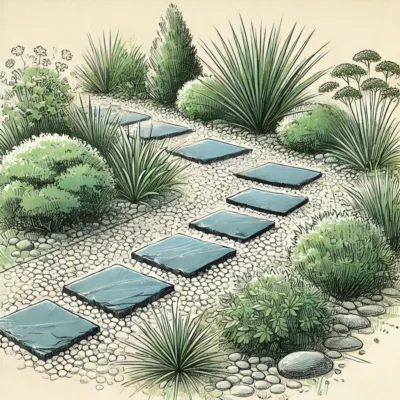 Top 10 des idées d'aménagement avec des graviers décoratifs pour sublimer votre jardin 7 6 Creer un chemin de pas japonais