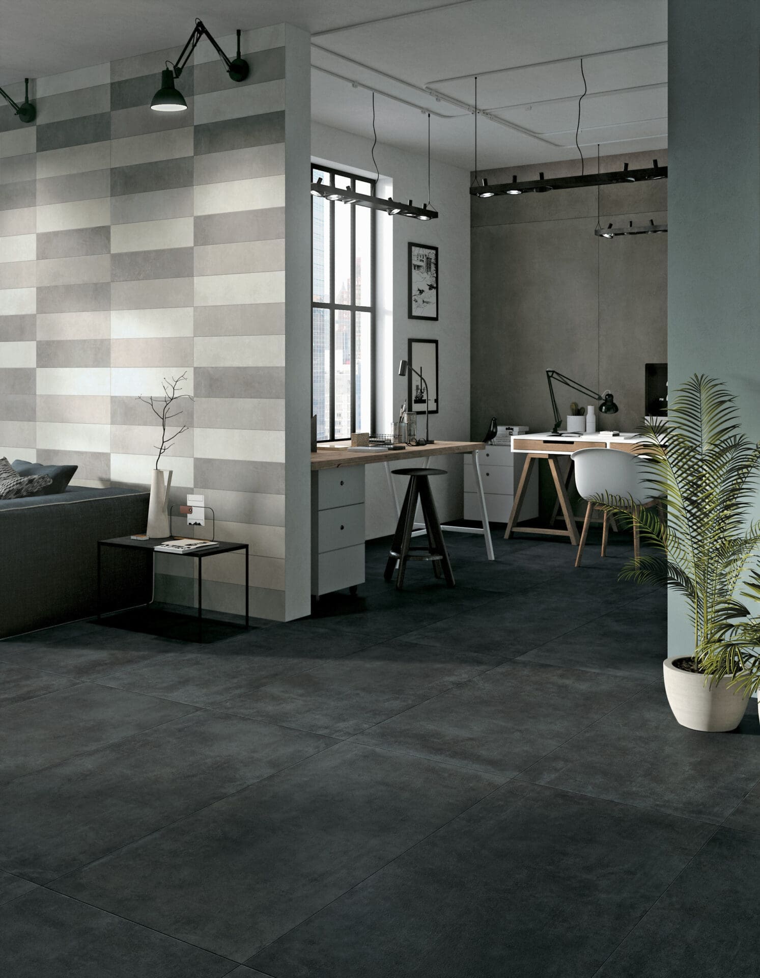 Dalle Céramique GLOCAL – Absolute – Ozaé Graviers Déco Dalle Céramique GLOCAL Absolute Ozaé Graviers Déco, dalle extérieure effet béton anthracite antidérapante