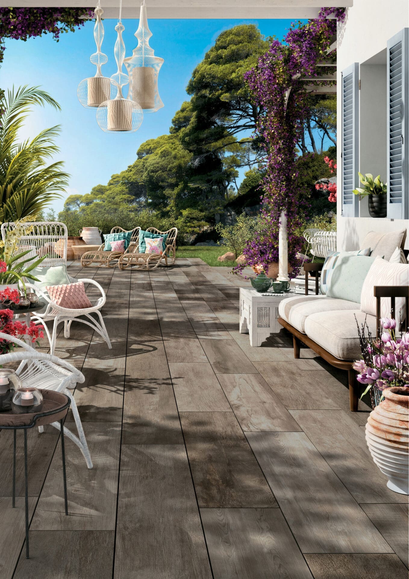 Dalle Céramique NOON – Ember – Ozaé Graviers Déco Dalle Céramique NOON Ember Ozaé Graviers Déco, dalle extérieure effet bois beige grisé antidérapante